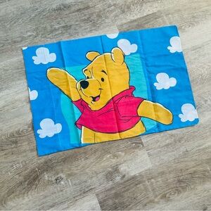 Disney Blue and Yellow Winnie the Pooh Pillowcase